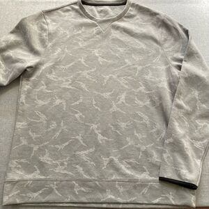 Old Navy Active Sweatshirt Womens XL Gray Abstract Camo Comfy Crewneck Pullover